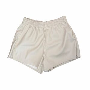 Forever 21 Beige Faux Leather Shorts Women Size Small